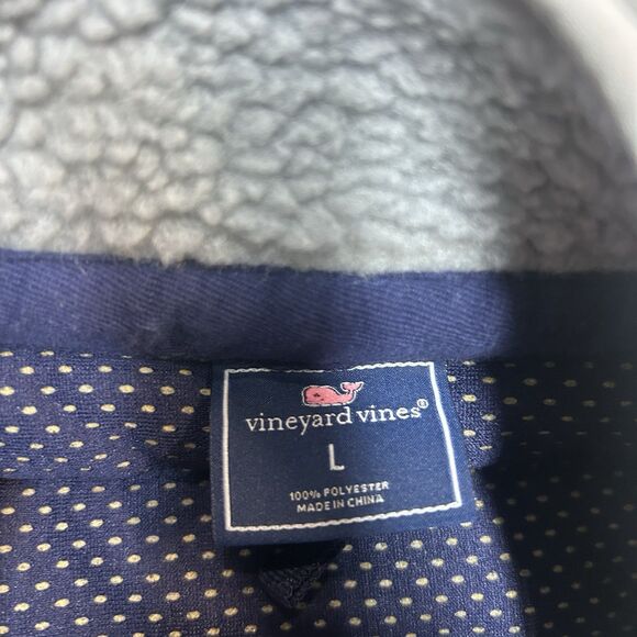 Vineyard Vines Vest Mens Large Gray Green Hybrid  Puffer Fleece Full Zip - Picture 9 of 9